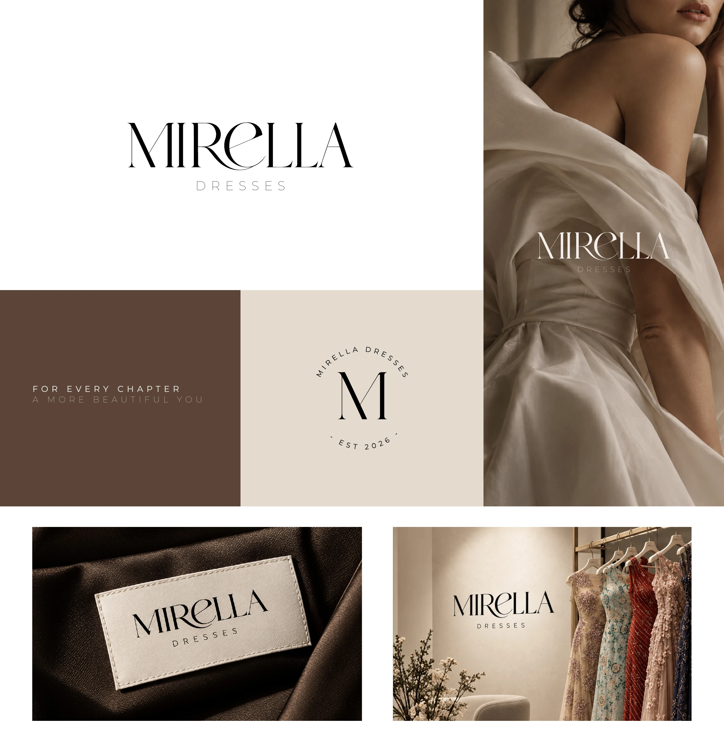 Mirella Dresses original supplied identity artwork.